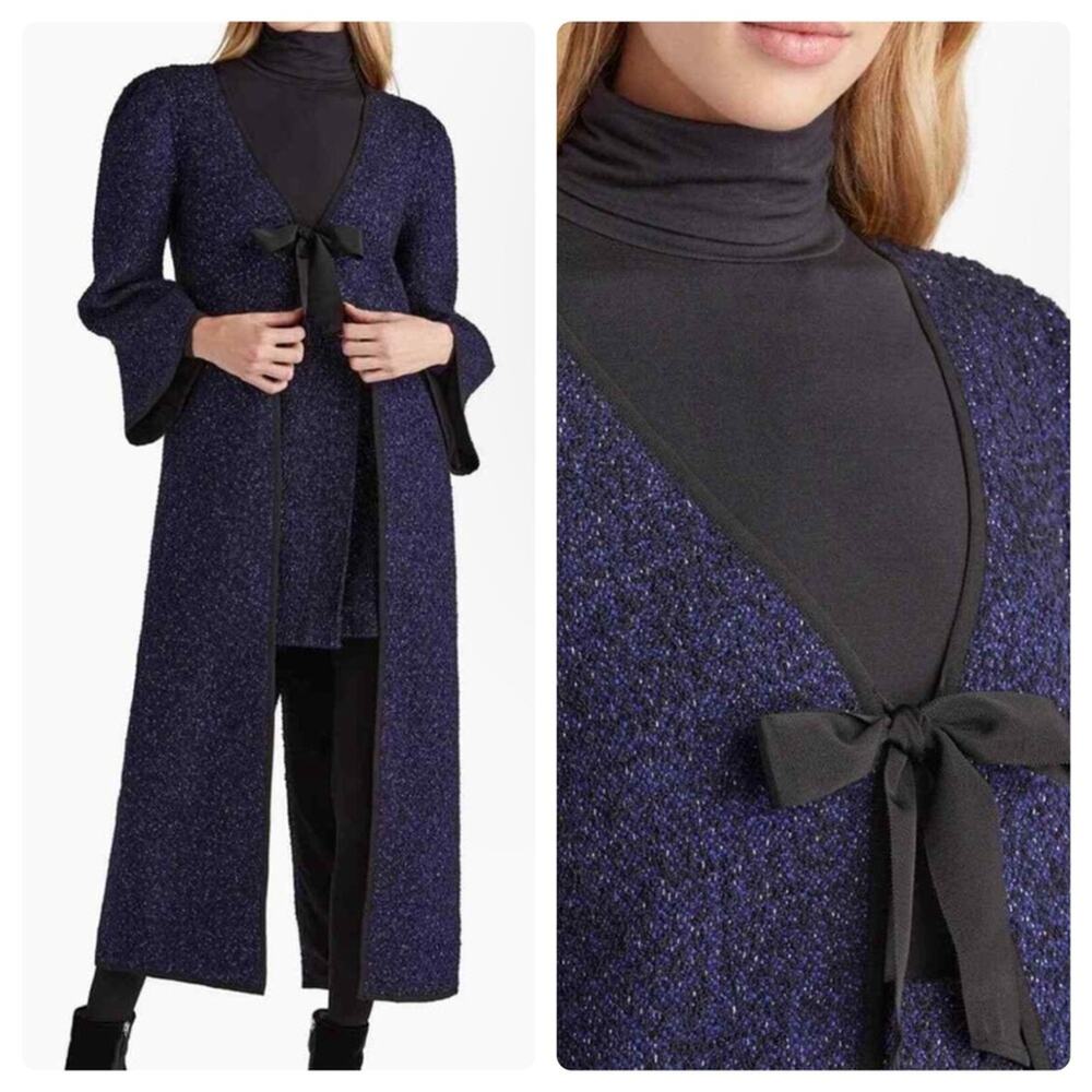 Hill House The Lou Lou Duster Jacket Midnight Tweed